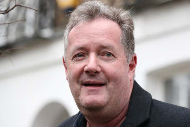 Piers Morgan speaks to reporters outside his home in Kensington, central London, the morning after it was announced by broadcaster ITV that he was leaving as a host of Good Morning Britain. Picture date: Wednesday March 10, 2021.