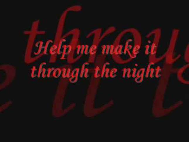 Deadspin Up All Night: Help Me Make It Through The Night