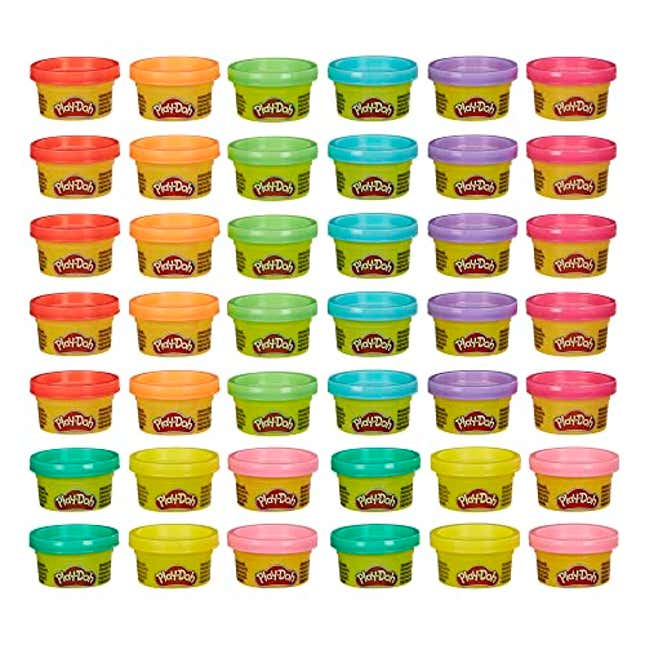 Image for article titled Play Doh Bulk Handout 42-Pack of 1-Ounce Modeling Compound Cans, Now 24% Off