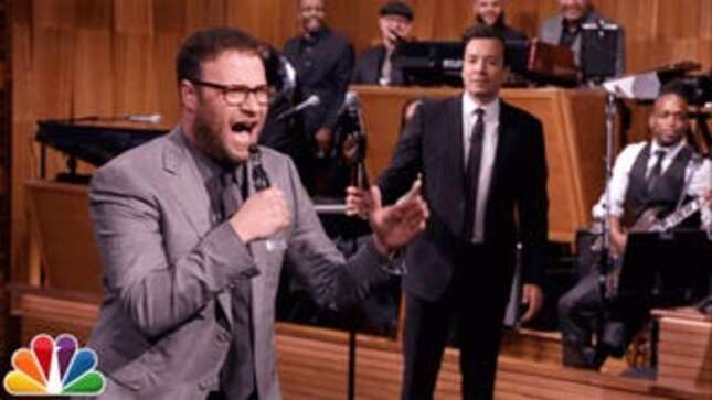 Let's Spend the Day Watching Seth Rogen Lip Sync 'Hotline Bling'