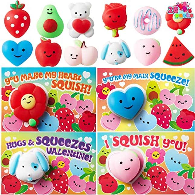 Image for article titled JOYIN 28 Packs Gift Cards with Mochi Squishy Toys, Now 54% Off