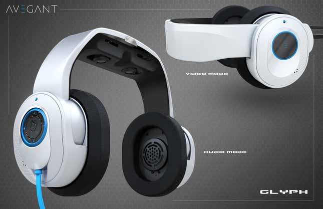 One minute they’re headphones; the next they’re a futuristic techno-fantasy.