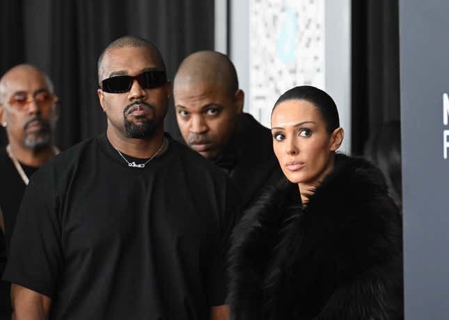 Kanye West, Bianca Censori at the 67th GRAMMY Awards held at the Crypto.com Arena on February 2, 2025 in Los Angeles, California.