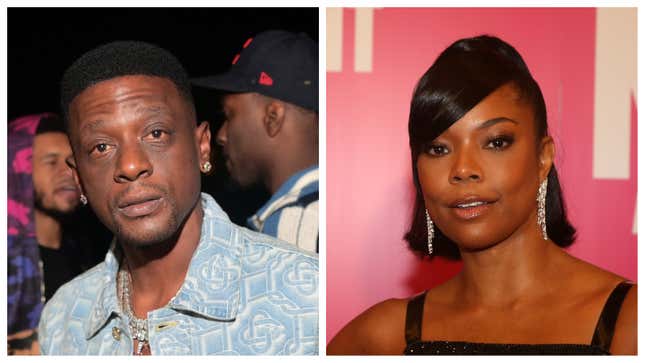 Boosie Badazz, left; Gabrielle Union