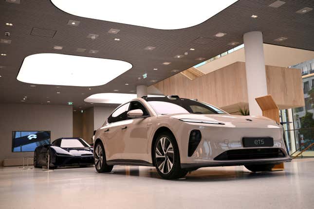 Chinese electric vehicles like Nio’s ET5 and EP9 will be slapped with new tariffs on their way into Europe.