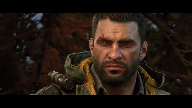 A screenshot of the trailer for Dying Light: the Beast showing Kyle Crane's new look.