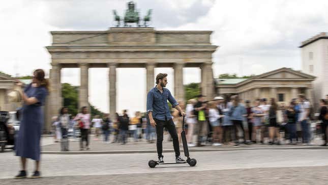 Image for article titled Audi Wants To Sell You An Electric Scooter You Can Charge In Your Trunk