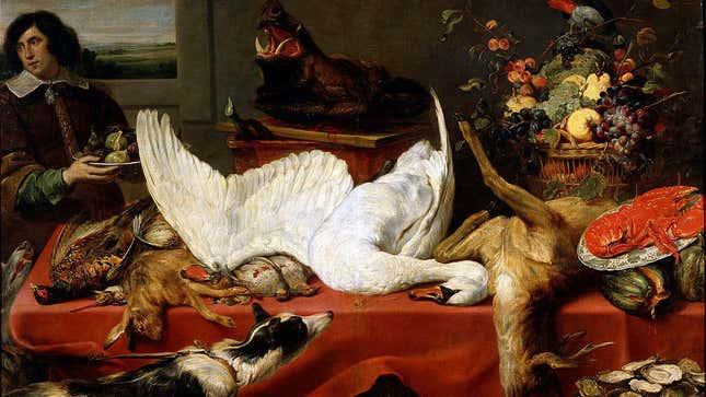 Still Life With A Swan by by Frans Snyders, 1640s