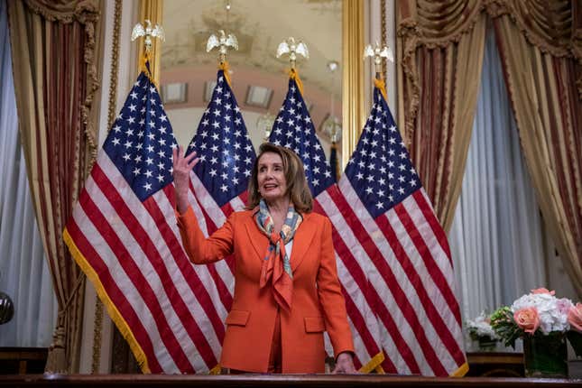 Image for article titled Nancy Pelosi on Attorney General Barr: &#39;He Lied to Congress. That&#39;s a Crime&#39;