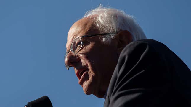 MIGHTY WHITE OF HIM: During a forum at HBCU Benedict College, Democratic presidential hopeful Bernie Sanders offers up a solution for how black should engage with the po-po.