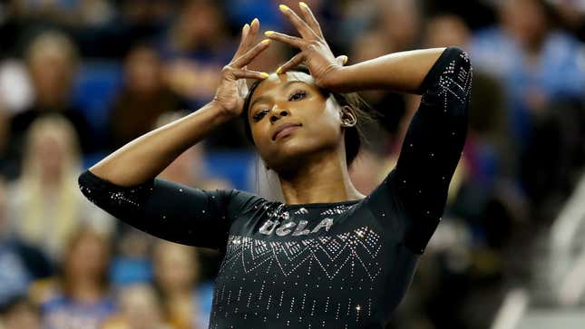 Image for article titled Your Friday Boost: Watch This UCLA Gymnast Crush Her Beyoncé &#39;Homecoming&#39; Routine