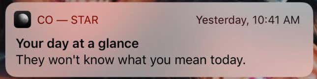 Image for article titled Why Are Co-Star's Daily Notifications So Rude?