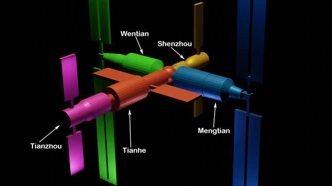 Image for article titled China Launched The Core Module Of Its New Space Station