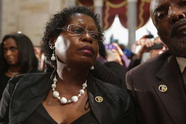 Sara Collins Rudolph and her husband George Carlson Rudolph attend a ceremony to posthumously award the Congressional Gold Medal to her sister Addie Mae Collins and the three other little girls who were killed in the 16th Street Baptist Church bombing at the U.S. Capitol September 10, 2013, in Washington, DC. Sarah Collins Rudolph was also injured in the bombing. Denise McNair, Addie Mae Collins, Carole Robertson, and Cynthia Wesley were killed on September 15, 1963, when members of the Ku Klux Klan bombed the 16th Street Baptist Church in Birmingham, Ala. 