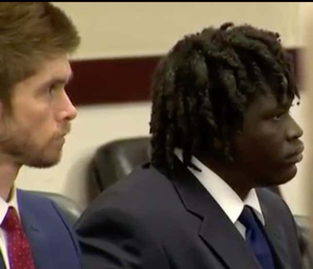 Emanuel Kidega Samson (r) was sentenced to life without parole 