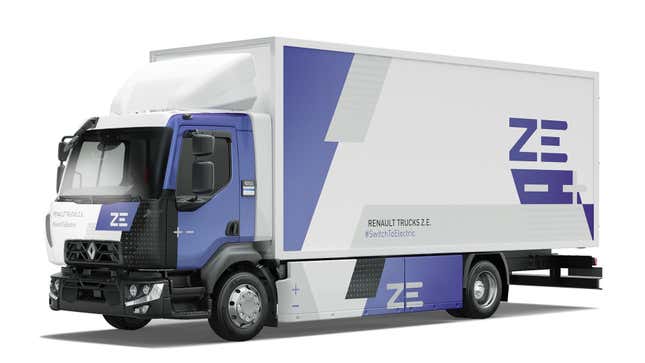 Image for article titled Renault&#39;s First 16-Ton Electric Freight Truck Has Been Unleashed To Quietly Trundle The Streets Of France