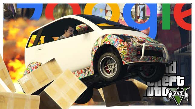 Google's Self-Driving Car Goes Wild In <i>GTA V</i>
