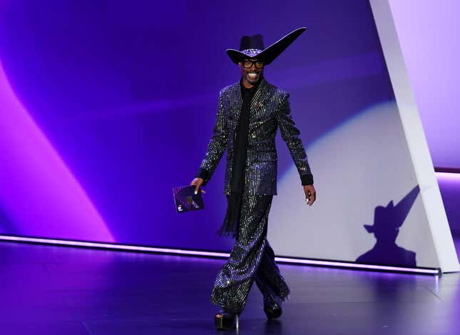 Billy Porter accepts the Outstanding Lead Actor in a Drama Series award for ‘Pose’ onstage during the 71st Emmy Awards at the Microsoft Theater on Sept. 22, 2019, in Los Angeles. 