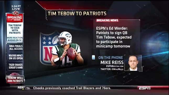 Patriots QB Tim Tebow: A Remembrance