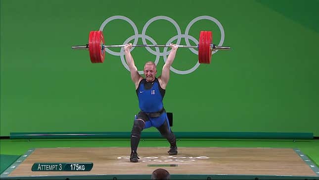 Mulleted Weightlifter Passes Out After Hoisting Mighty Weight