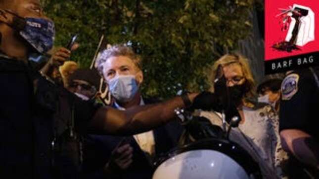 Rand Paul Is Being a Big Ol' Weenie About Getting Heckled By Some Protesters