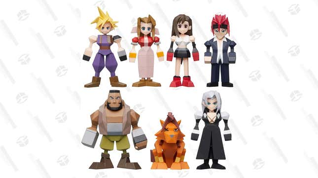 Pre-order Eight Final Fantasy VII Polygon Figurines | $64 | Amazon