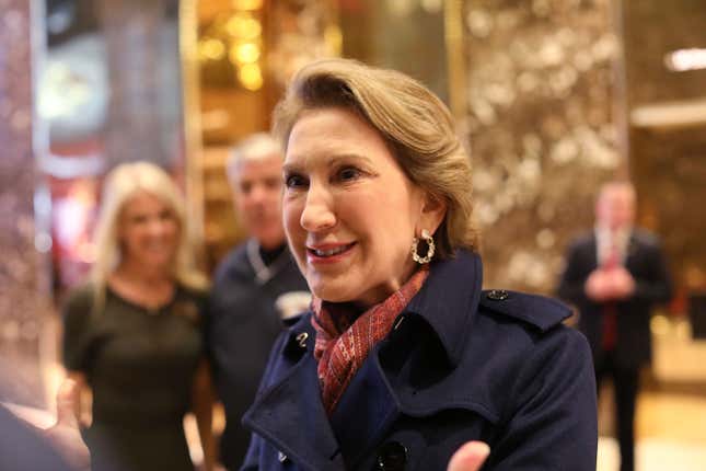 Image for article titled Carly Fiorina Is Somehow Both for Impeachment AND Re-election