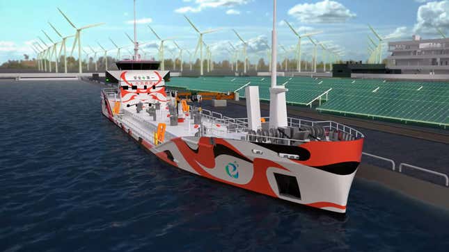 Image for article titled The Japanese Are Developing An Awesome 3.5 MWh Battery-Powered Ocean Freighter