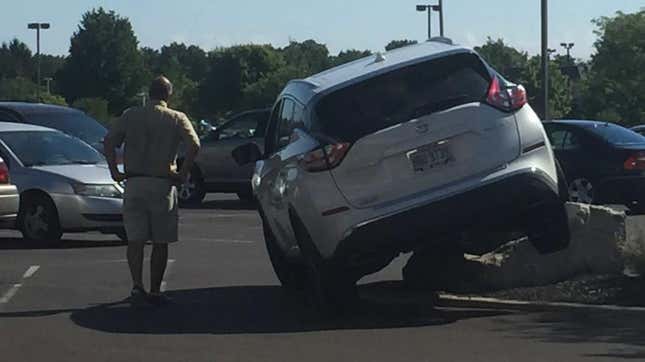 Image for article titled Here's Another SUV-Defeating Rock. Does Your Town Have One? Let Us Know.