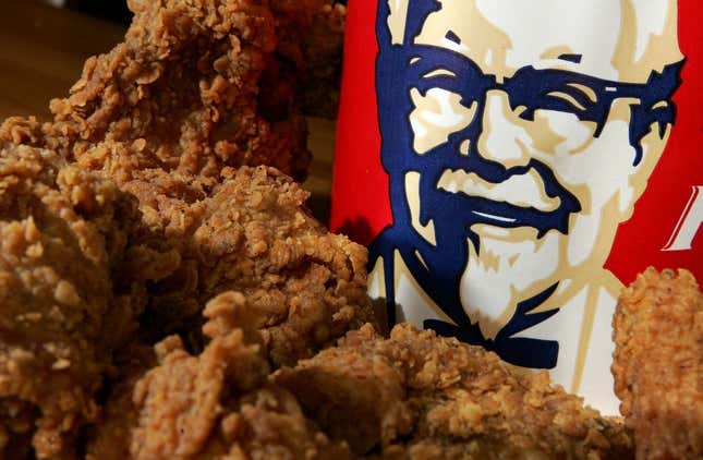 Image for article titled KFC Trinidad Getting Dragged for Celebrating Emancipation Day With a Chicken Drum-Black Fist Image Is So 2020