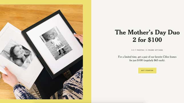 Mother’s Day Duo | $100 | Framebridge 