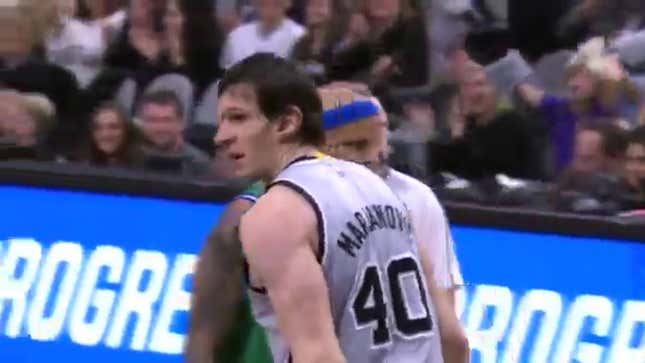Giant Monster Dunks On Poor Sucker; Poor Sucker Laughs