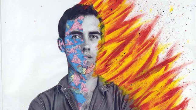 David Wojnarowicz with Tom Warren “Self Portrait of David Wojnarowicz,” 1983-84