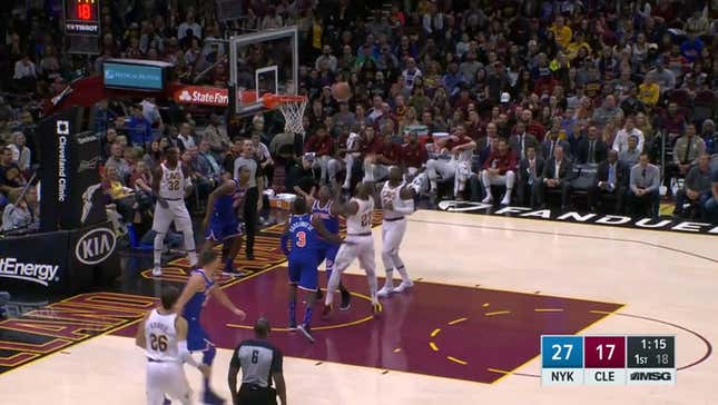 Here Are All The Times Enormous Person Kristaps Porzingis Got His Jumper Blocked