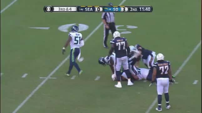 Frank Clark Keeps Punching People And This Time It's Philip Rivers