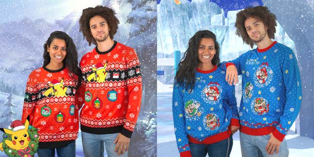 Image for article titled These Are Nintendo&#39;s Official Christmas Sweaters