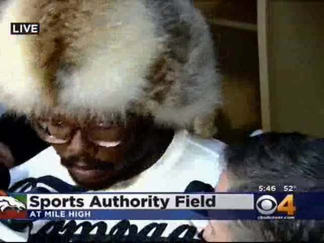I Can't Stop Looking At Von Miller's Ridiculous Hat