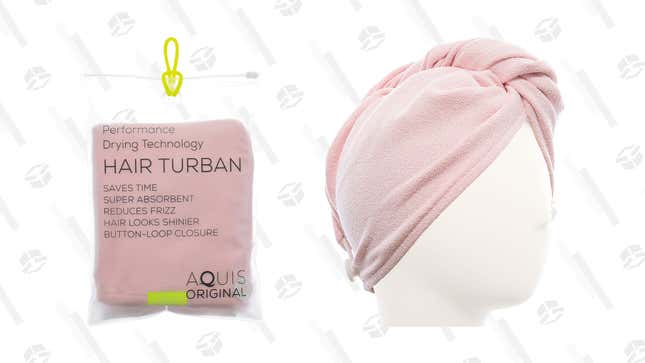 Aquis Microfiber Hair Turban (Pink color only) | $17 | Amazon