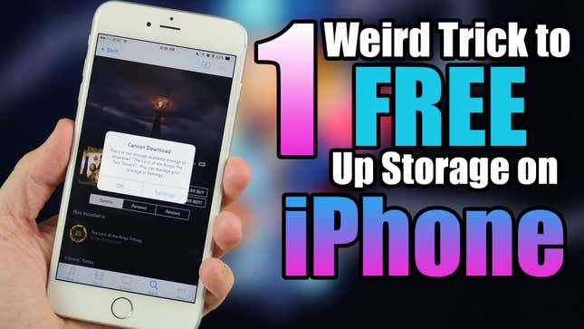 Free Up a Ton of Storage Space on Your iPhone By Trying to Download a Movie