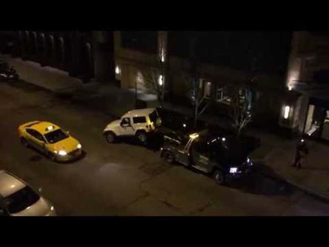 Heroic Chicagoan Escapes Tyrant Tow Truck