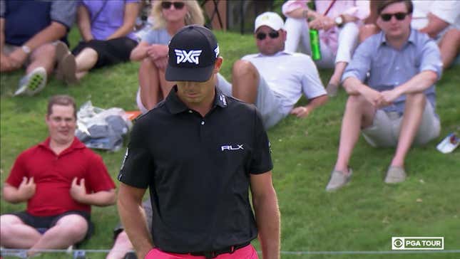 Golf Fan Goes To Town On His Own Nipples