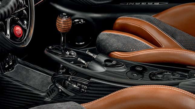 Image for article titled The Coolest Part of the New Pagani Huayra Roadster BC Is its Shift Knob