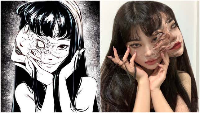 Image for article titled Junji Ito Manga Continues To Inspire Freaky Cosplay