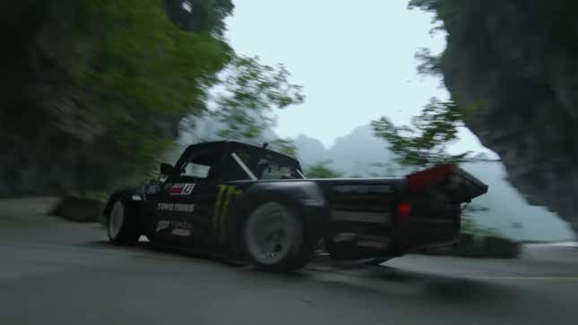 Image for article titled Ken Block Shipped His Hoonitruck To A Chinese Mountain So You Could See Climbkhana 2 On 11/18