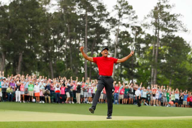 Image for article titled I’m Gonna Go On Ahead and Count Tiger Woods’ Win as Another One for the Black Community. Cool? Let’s Fight