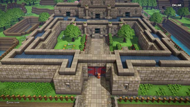 Image for article titled Guy Builds Incredible Replica Of Link To The Past In Dragon Quest Builders 2