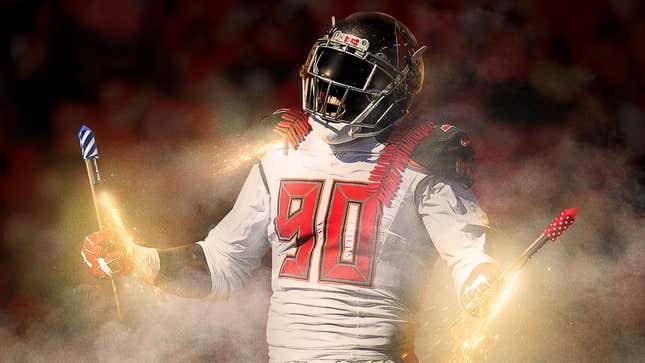 Image for article titled Buccaneers Unnerved By Jason Pierre-Paul Celebrating Touchdowns By Lighting Fireworks On Sideline