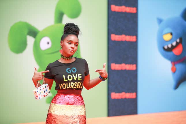 Janelle Monáe attends STX Films World Premiere of “UglyDolls” at Regal Cinemas L.A. Live on April 27, 2019, in Los Angeles.