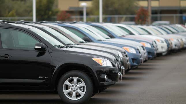 RAV4s waiting on a lot in 2011. We scooped up a mere 132,237 of them that year.