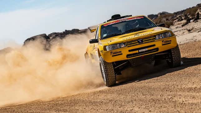 Image for article titled You Don&#39;t Have What It Takes To Race Dakar In A 28-Year-Old French Off-Road Supercar